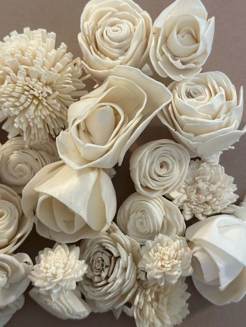 MINI Sola Wood Flowers - Small - Set of 28 - boho hippie Decor wedding party